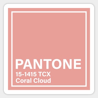 pantone 15-1415 TCX Coral Cloud Sticker